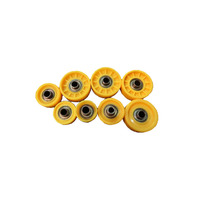 Rouleaux en plastique avec guide de roulement, 4 pièces, 48mm, 90126 90336 ergonomique