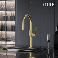 Robinet de cuisine extractible à rotation 360° en acier inoxydable SUS 304 de qualité alimentaire, design unique, pour verres à vin rouge de Kaiping