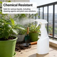 Opaque haute capacité PE 350ml 500ml 1000ml vaporisateur en plastique eau vide nettoyage vaporisateurs