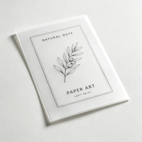 Papier vélin mat translucide léger, écologique et recyclable, impression artistique personnalisée pour insert de coffret cadeau d'entreprise de luxe