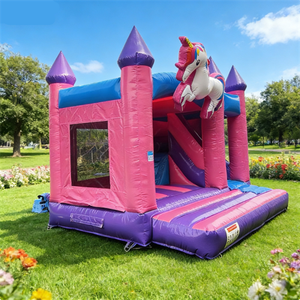 Combo de Tobogán y Brincolín Inflable Comercial, Castillo Inflable para Niños, <span class=keywords><strong>Jumper</strong></span>, Casa de Brinco, Alquiler para Fiestas - Product Image 2