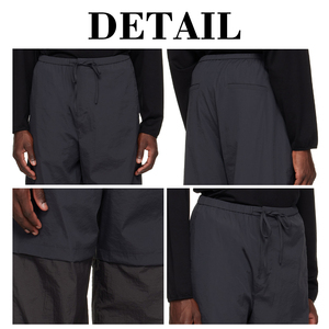 Pantalones Cargo de Nailon Ligeros para Hombre KingSen, Cintura Elástica con Cordón, Pantalones Casuales de Corte Holgado y Pierna Ancha, Estilo Paracaídas - Product Image 6