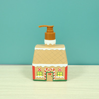 Bouteille de gel douche/shampooing pour enfants en PVC de 500 ml personnalisée pour Noël, avec pompe pulvérisatrice pour savon liquide et emballage avec logo personnalisé