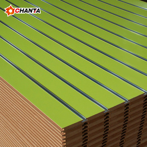 Panneau rainuré moderne couleur claire, en <span class=keywords><strong>MDF</strong></span> de première qualité, résistant à l'humidité, 18 mm E1, 2440x1220, certifié ISO9001 - Product Image 4