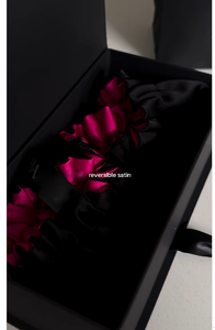 Scatola parrucca personalizzata all'interno di raso borsa con coulisse custodia con logo in cartone stampato da donna con fermaglio per capelli pettine in pizzo - Product Image 4