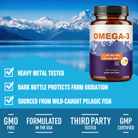 Commande en gros Fabricant de marques privées Capsules d'huile de poisson Oméga-3 Supplément EPA DHA 3600mg Capsules d'huile de poisson Oméga 3 végétaliennes