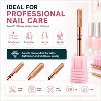 Yaqin OEM ODM Accessoires de machine à ongles de haute qualité, forets à ongles diamantés de 2,35 mm en forme de baril à pointe arrondie