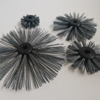 Brosses rondes en nylon abrasif, brosse Picote pour le nettoyage des revêtements des canalisations d'égouts