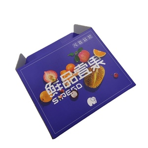 Custom Corrugated Box Packaging Carton Box For Apple Orange Strawberry Fruit Boxes