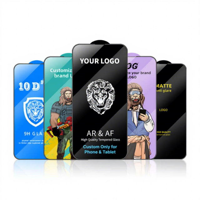 Oem Screen Protectors Wholesale for Samsung Custom 9h 2.5D Tempered Glass Screen Protector Cell Phone Protector for iphone