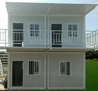 Espace de travail en conteneur plat de 72 m² Bureau modulaire bleu ciel à deux étages Bureau mobile à montage rapide à Cebu