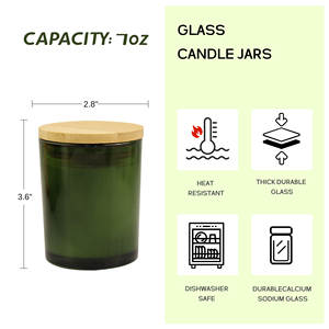 12 pots de bougie vides de qualité supérieure de 8oz et 12 oz avec kit de mèche et couvercles en grain de bois, pour la fabrication de bougies, le stockage et le cadeau - Product Image 2