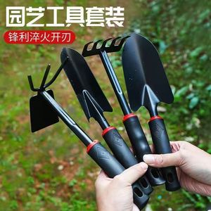 Ensemble d'outils <span class=keywords><strong>de</strong></span> matériel <span class=keywords><strong>de</strong></span> jardinage robustes en acier au carbone <span class=keywords><strong>pelle</strong></span> râteau poignée en caoutchouc 4 pièces bricolage Grade plantation outils <span class=keywords><strong>de</strong></span> fleurs pour creuser - Product Image 3