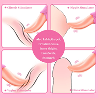 Meistverkaufte Realistische Zungen-Leckende Rosen-Vibratoren Sexspielzeug für Erwachsene Frauen mit G-Punkt Klitoris-Stimulator Brustwarzen-Massagegerät