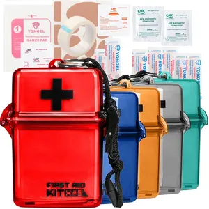 Trousse d'urgence personnalisée étanche pour le camping et la randonnée en plein air fournitures médicales mini trousse de premiers soins de survie