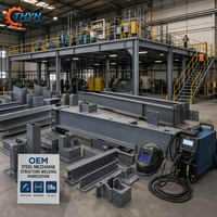 Système de plancher de mezzanine industriel en acier soudé, sablé et apprêté, conception multi-niveaux Q345 Q355, certification ISO 9001, contrôle qualité complet