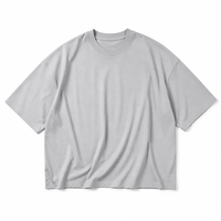 Camiseta de Algodón 260GSM Directo de Fábrica, Unisex, Corte Holgado, Cuello Redondo, Personalizable con Logotipo, Impresión, Pedidos al por Mayor, OEM
