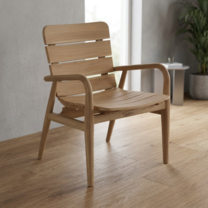 Modern Wooden Dining Chair Armrests Outdoor Patio Furniture Scandinavian Design Solid Wood Construction Home <b>Bar</b> Home Office - Product Image 4