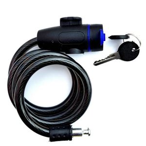 Serrure à câble pour <span class=keywords><strong>porte</strong></span> pliante en acier inoxydable, serrure à clé, cadenas pour scooter - Product Image 6