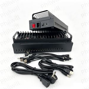 Caja Hub WiFi Android para Teléfono Móvil, Caja de Placa Base con 60 Puertos USB Ethernet, Caja Hub Unificada de 60 Puertos con Fuente de Alimentación - Product Image 5