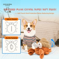 PetPetJoy Niedlicher Täglicher Plüsch-Vibrationsball Hundespielzeug mit Geräusch & Automatischem Gehen für Kleine Hunde/Welpen Teddy Corgi