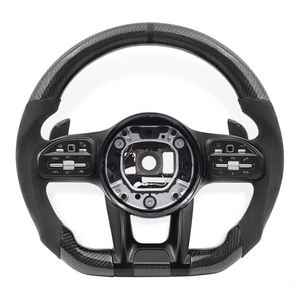 Volant en fibre de carbone à expédition rapide pour Mercedes Benz <span class=keywords><strong>AMG</strong></span> B C E S W166 W177 W205 W213 W212 W218 W222 C63 E63 G63 - Product Image 1