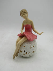 Gốm Thanh Lịch Ba Lê Tutu Cô Gái Bức Tượng; Grace Cô Gái Xinh Đẹp Nghệ Thuật Và Thủ Công Mỹ Nghệ Nữ Diễn Viên Ballet Bức Tượng - Product Image 2