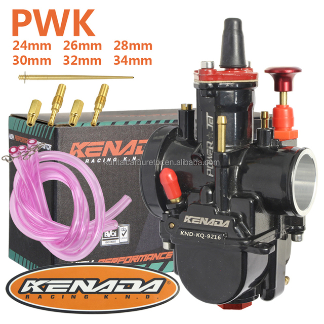 Kenada Black Paint Style Pwk 21/24/26/28/30/32/34mm Carburetor for Kawasaki Yamaha Suzuki Honda Kart Scooter Racing Motorcycle