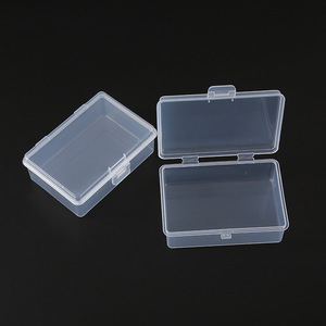 Rectangular Flip Top Plastic Storage Box 9735 Covered For Electronics Jewelry Small Parts - Product Image 3