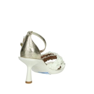 EX074 sandali con plateau bianco/oro con chiusura stringata alla moda e Sexy Design a punta e quadrato SA4109 - Product Image 3
