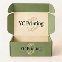 Boîte d'expédition postale en carton ondulé avec logo personnalisé imprimé, fermeture à languette, pour emballage de colis