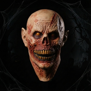 Máscara de Látex de Calavera Sangrienta para Disfraz de Halloween y Decoración de Casa Embrujada, Cobertura Facial Completa - Product Image 6