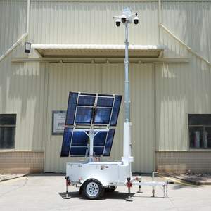 Iot di động giám sát Trailer với PTZ ai <span class=keywords><strong>camera</strong></span> và 4G router cho xây dựng trang web và bãi đậu xe giám sát - Product Image 3