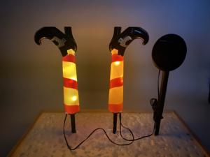 Pin Halloween Phù Thủy chân năng lượng mặt trời ánh sáng Cổ Phần ngoài trời trang trí sân vườn đèn năng lượng mặt trời ngoài trời không thấm nước - Product Image 2