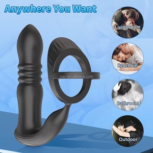 SacKnove - Juguete Telescópico con Control Remoto Inalámbrico, Anillo Anal Masculino, <span class=keywords><strong>Estimulador</strong></span> de Pulsaciones, Vibrador de Próstata - Product Image 4