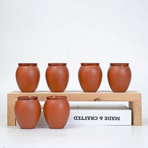 2 OZ Mini Clay Mexican Cantaritos De <span class=keywords><strong>Barro</strong></span> Pottery Shot Glasses Cup para Tequila Margaritas Mojitos - Product Image 2