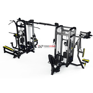 Gym Machine Fitness Equipment 8 Multi Functional Station Crossover Cable Training System Sports Sets with Square Door