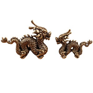 Ruilang Brass Dragon <b>Ornament</b> <b>Small</b> Chinese Style Auspicious Decor Table Gift - Product Image 5