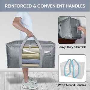 Extra Large Storage <b>Bags</b> Bins, Giant XXL Moving Storage Totes <b>Bag</b> Heavy Duty, Huge Waterproof Storage Duffle <b>Bag</b> - Product Image 3