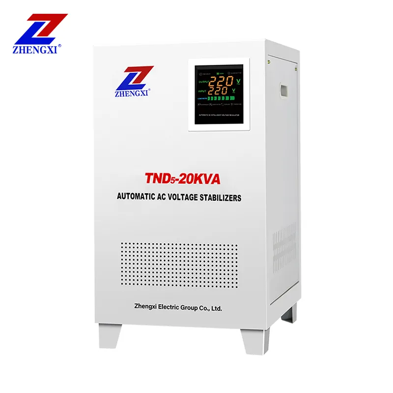 TND3-20KVA-estabilizador automático de baja potencia para el hogar, regulador de voltaje de Ac monofásico con pantalla LCD de alta precisión de 110V AVR