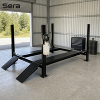 Sera Pont élévateur hydraulique monocylindre 4 poteaux de haute qualité, capacité 4000 kg, type 2 niveaux, pour garage domestique, livraison rapide