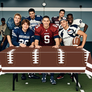 Nappe de haute qualité avec des personnages de dessins animés <span class=keywords><strong>Mickey</strong></span> Kid Football & Soccer imprimés pour les fêtes d'anniversaire et de Noël, cadeaux de fête - Product Image 6