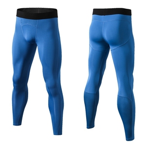 <span class=keywords><strong>Leggings</strong></span> da corsa sportivi con logo personalizzato da uomo pantaloni a compressione per allenamento Fitness in poliestere Spandex - Product Image 5