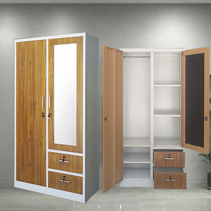 Vestiaire en Acier à 2 Portes Battantes, Casier de Gym en Fer, Armoire de Rangement avec <span class=keywords><strong>Placard</strong></span> pour Meuble de Chambre - Product Image 1