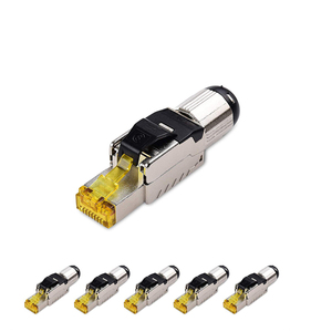 Conectores Metálicos Keystone Jack RJ45 Blindados para Redes Ethernet CAT8/CAT5E/CAT6/CAT7/CAT6A de 23AWG, Blancos/Plateados - Product Image 2