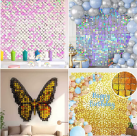T-307 Offre Spéciale miroitant mur Sequin panneau Bling Photo fond toile de fond pour les décorations d'anniversaire mariage fiançailles anniversaire