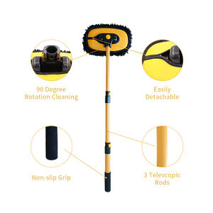 Kit spazzole per autolavaggio in microfibra guanto in ciniglia con manico lungo forniture per la pulizia dell'auto Kit per il lavaggio degli attrezzi per auto <span class=keywords><strong>accessori</strong></span> - Product Image 2