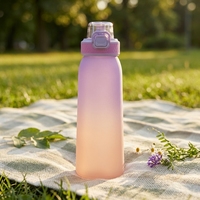 Bouteille anti-fuite avec options de parfum, couvercle à clapet, paille intégrée pour boire directement – Idéale pour l'école, le cyclisme, le camping, la gym, les cadeaux, la maison et l'extérieur