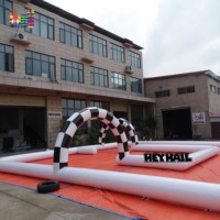 Arène de course géante gonflable pour voitures tamponneuses, piste de karting, pour enfants et adultes, en PVC commercial