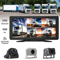 Caméra embarquée avancée pour camion de 10,36 pouces, enregistrement HD 5 canaux, moniteur d'avertissement d'angle mort BSD, vision nocturne étanche pour flotte de véhicules